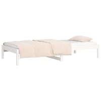 vidaXL fehér fenyőfa kanapéágy 90x200 cm matrac nélkül 6