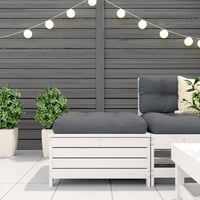 vidaXL fehér fenyőfa kerti lábtartó 62x63,5x32 cm 3
