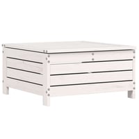 vidaXL fehér fenyőfa kerti lábtartó 62x63,5x32 cm 1