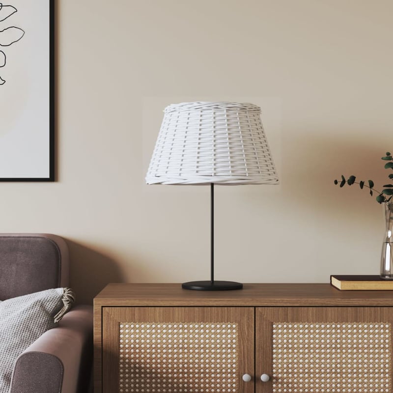 vidaXL fehér fonott lámpaernyő 50 cm átmérő