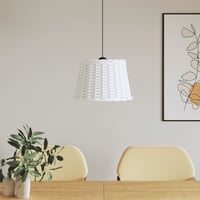 vidaXL fehér fonott mennyezeti lámpaernyő 40 cm 2