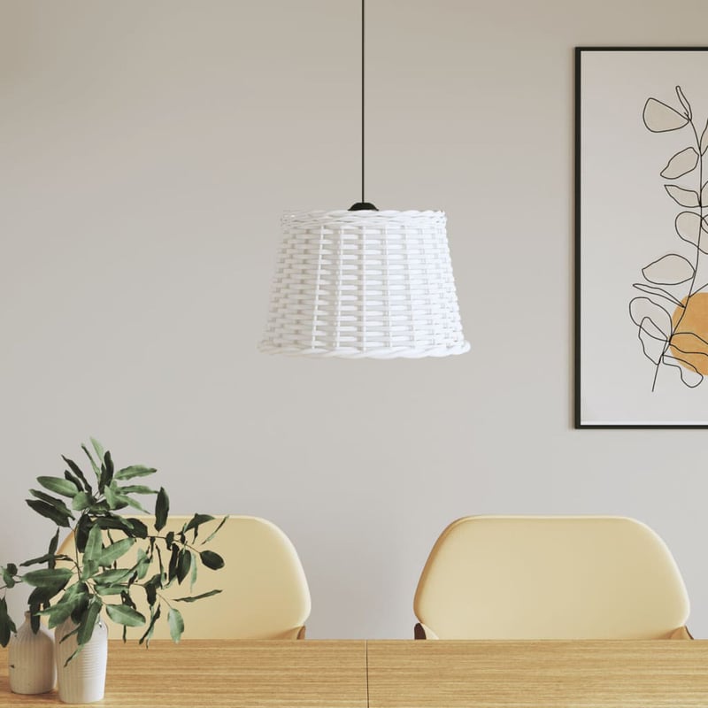 vidaXL fehér fonott mennyezeti lámpaernyő 40 cm