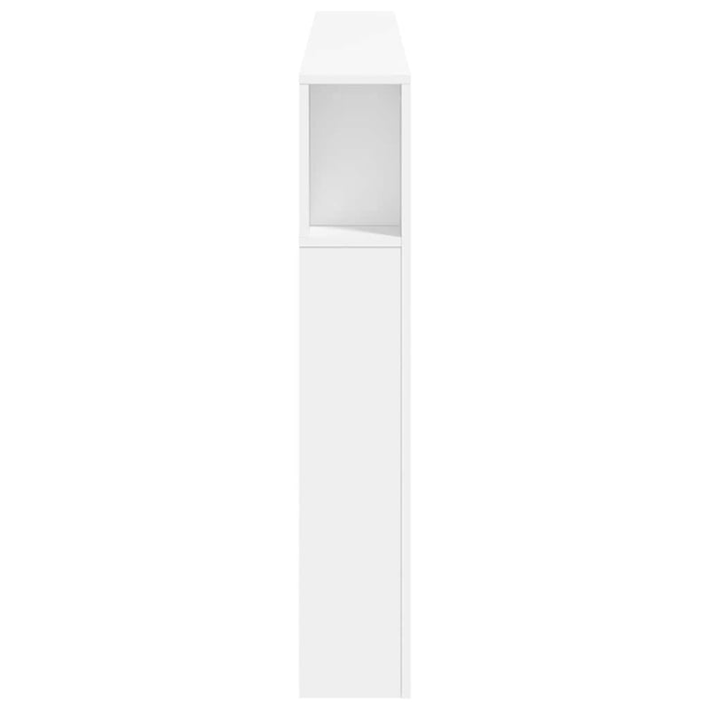 vidaXL fehér LED-es fejtámla 180 cm szerelt fa ágy