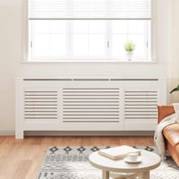 vidaXL fehér MDF radiátorburkolat 205 cm 3