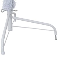 vidaXL fehér PVC fél műkarácsonyfa állvánnyal 180 cm 9