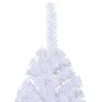 vidaXL fehér PVC fél műkarácsonyfa állvánnyal 180 cm 7