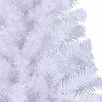 vidaXL fehér PVC fél műkarácsonyfa állvánnyal 180 cm 8