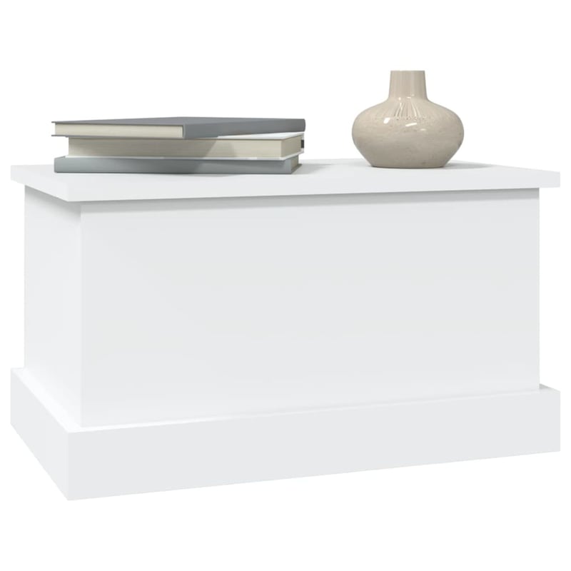 vidaXL fehér rétegelt fa tárolódoboz 50x30x28 cm