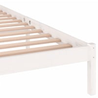 vidaXL fehér tömör fenyőfa ágykeret 200x200 cm 6
