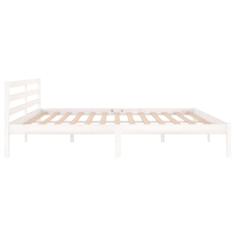 vidaXL fehér tömör fenyőfa ágykeret 200x200 cm