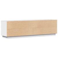 vidaXL Fehér Tömör Fenyőfa TV-szekrény 156 x 37 x 45 cm - Natúr Fa Televízió Állvány Tárolóval 7