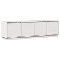 vidaXL fehér tömör fenyőfa TV-szekrény 156x37x45 cm 1