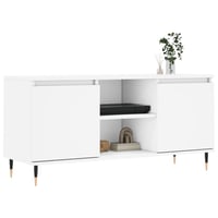vidaXL fehér TV-szekrény 104x35x50 cm szerelt fa bútor 3