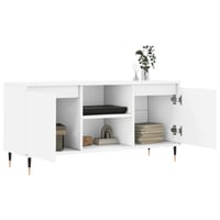 vidaXL fehér TV-szekrény 104x35x50 cm szerelt fa bútor 4