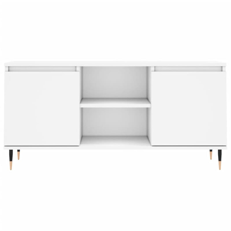 vidaXL fehér TV-szekrény 104x35x50 cm szerelt fa bútor