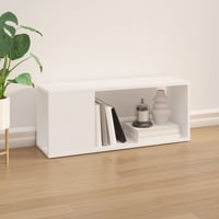 vidaXL fehér TV-szekrény 80x24x32 cm szerelt fa bútor 3