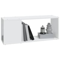 vidaXL fehér TV-szekrény 80x24x32 cm szerelt fa bútor 4