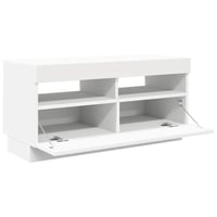 vidaXL fehér TV-szekrény LED-lámpákkal 80x35x40 cm 7