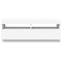 vidaXL fehér TV-szekrény LED-világítással 100x35x40 cm 9