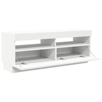 vidaXL fehér TV-szekrény LED-világítással 100x35x40 cm 8