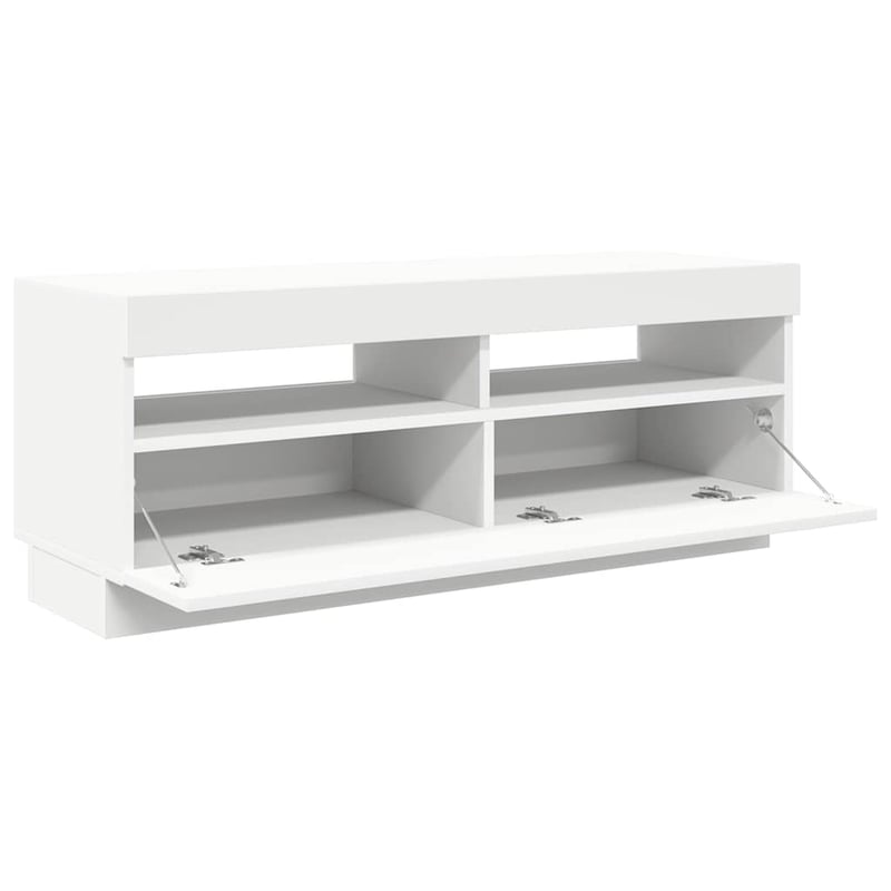 vidaXL fehér TV-szekrény LED-világítással 100x35x40 cm