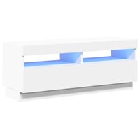 vidaXL fehér TV-szekrény LED-világítással 100x35x40 cm 2