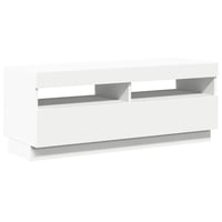 vidaXL fehér TV-szekrény LED-világítással 100x35x40 cm 7