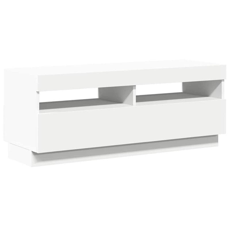 vidaXL fehér TV-szekrény LED-világítással 100x35x40 cm