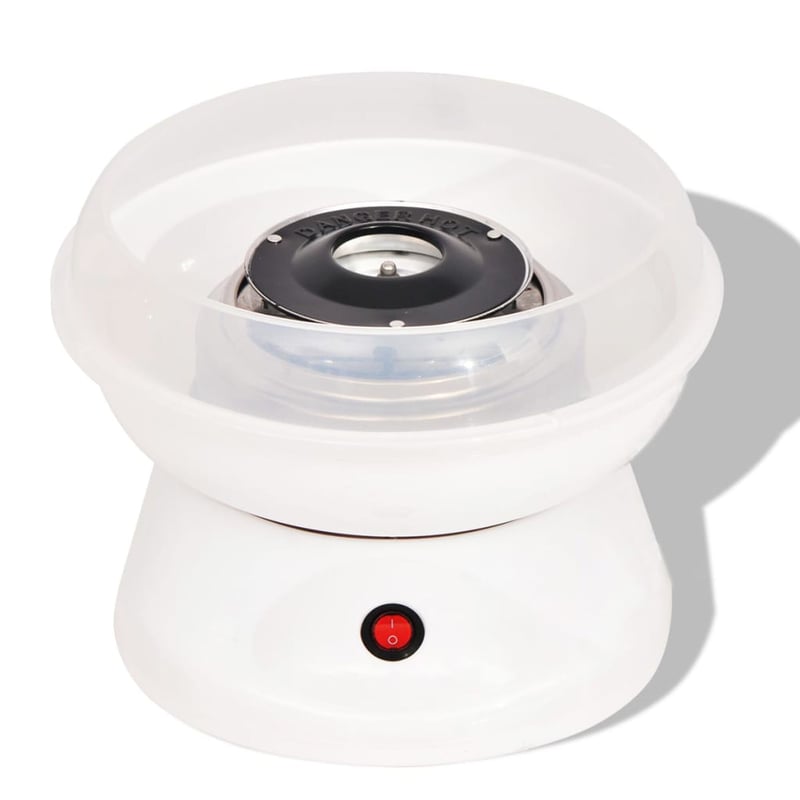 vidaXL fehér vattacukorgép 480 W elektromos