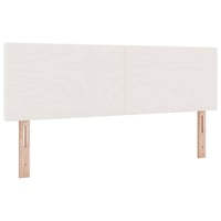 vidaXL Fejtámla Krém 160 cm Bársonyos szövetből 1