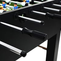 vidaXL fekete acél csocsóasztal 140x74,5x87,5 cm 8