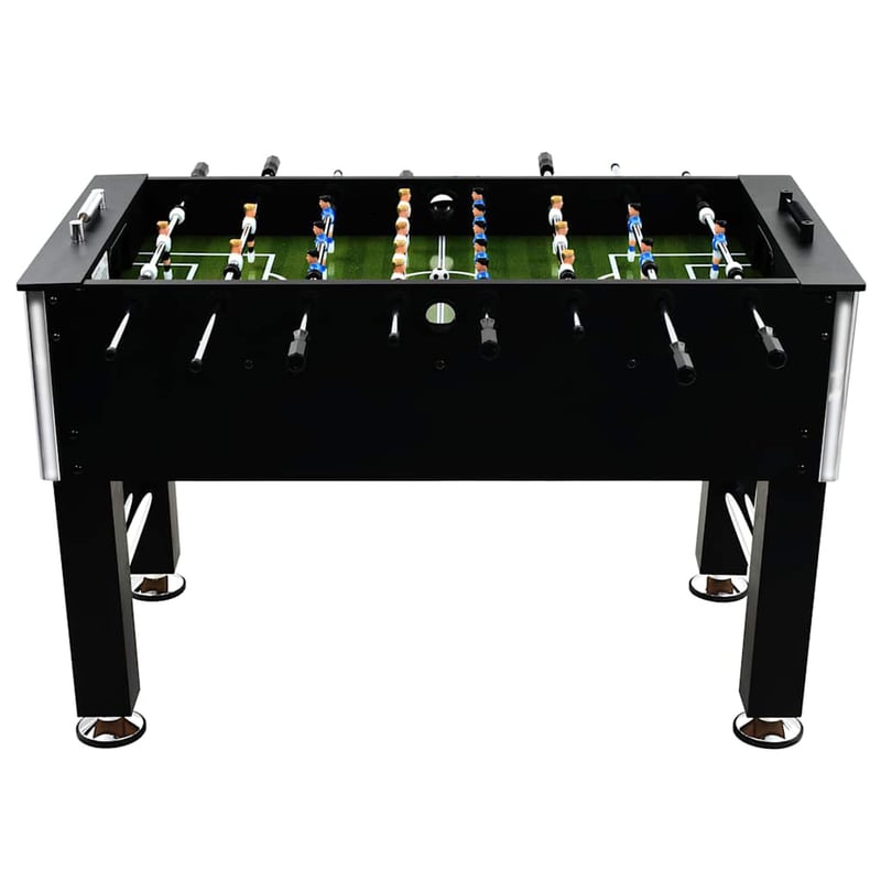 vidaXL fekete acél csocsóasztal 140x74,5x87,5 cm