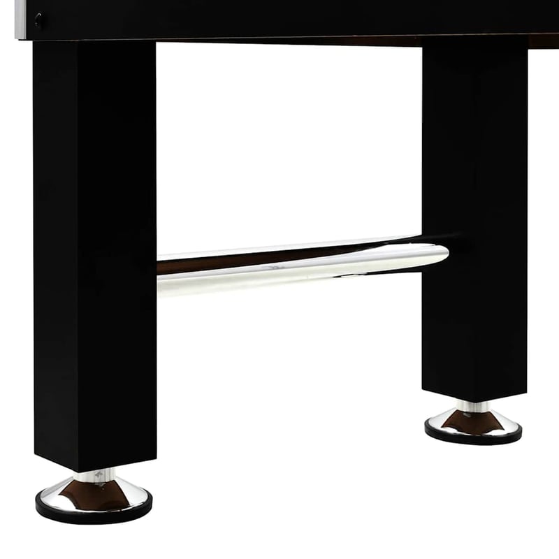 vidaXL fekete acél csocsóasztal 140x74,5x87,5 cm