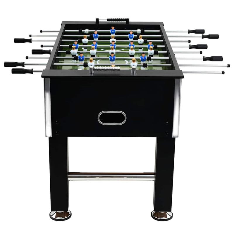 vidaXL fekete acél csocsóasztal 140x74,5x87,5 cm