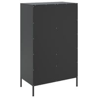 vidaXL fekete acél magasszekrény 68x39x113 cm 8