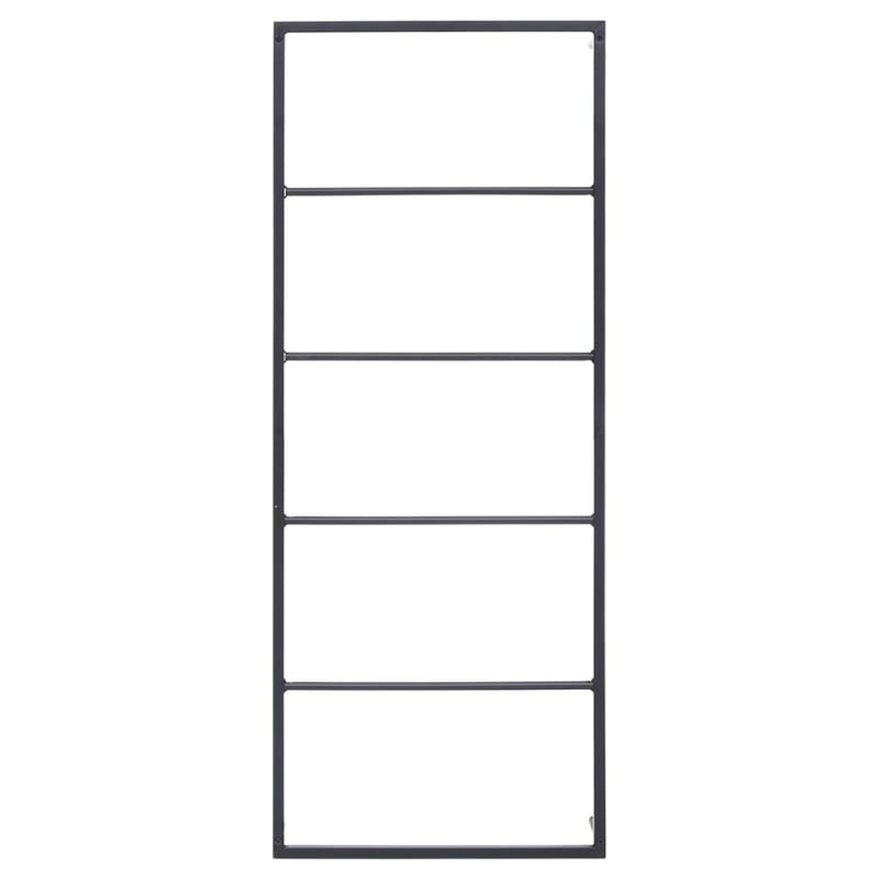 vidaXL fekete acél törölközőtartó 45x10x115 cm
