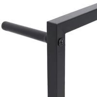 vidaXL fekete acél törölközőtartó 45x10x115 cm 5