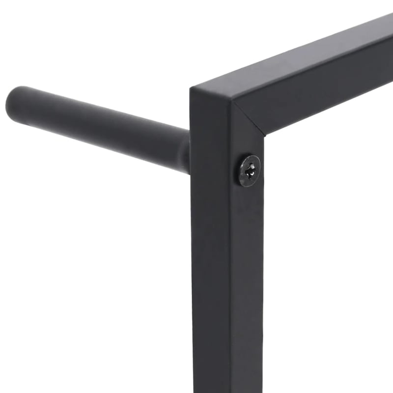 vidaXL fekete acél törölközőtartó 45x10x115 cm
