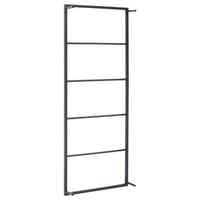 vidaXL fekete acél törölközőtartó 45x10x115 cm 4