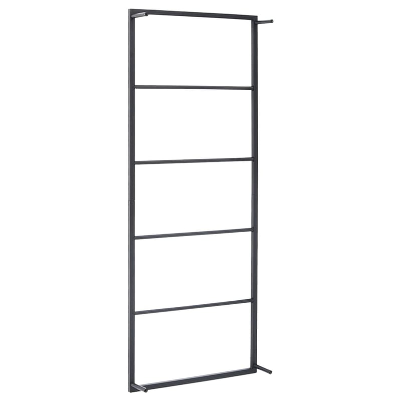 vidaXL fekete acél törölközőtartó 45x10x115 cm