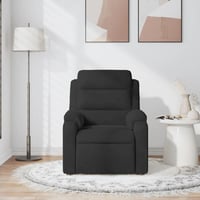 vidaXL fekete bársony dönthető masszázsfotel relaxációhoz 3