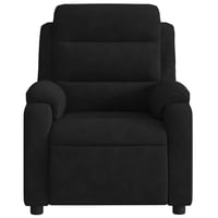 vidaXL fekete bársony dönthető masszázsfotel relaxációhoz 8