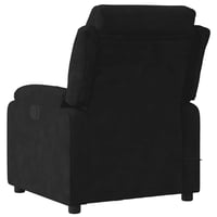 vidaXL fekete bársony dönthető masszázsfotel relaxációhoz 5