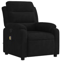 vidaXL fekete bársony dönthető masszázsfotel relaxációhoz 4