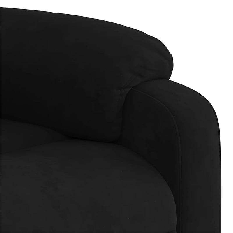 vidaXL fekete bársony dönthető masszázsfotel relaxációhoz