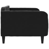 vidaXL fekete bársony kanapéágy 90x190 cm - kinyitható 4