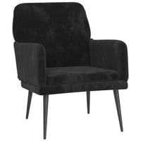 vidaXL fekete bársonyfotel 62x79x79 cm 1