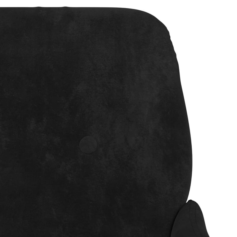 vidaXL fekete bársonyfotel 62x79x79 cm