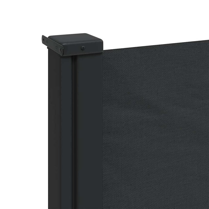 vidaXL fekete behúzható oldalsó napellenző 120x600 cm