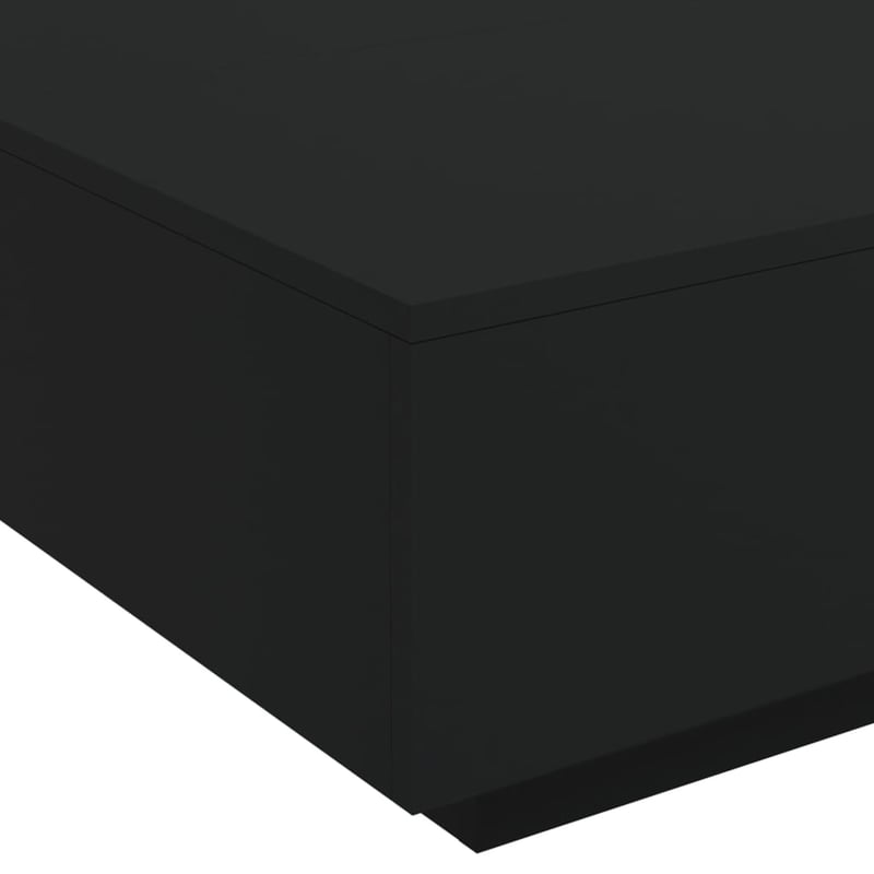 vidaXL fekete fa dohányzóasztal 80x80x31 cm